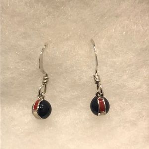 Tommy Hilfiger Small Flag Drop Earrings